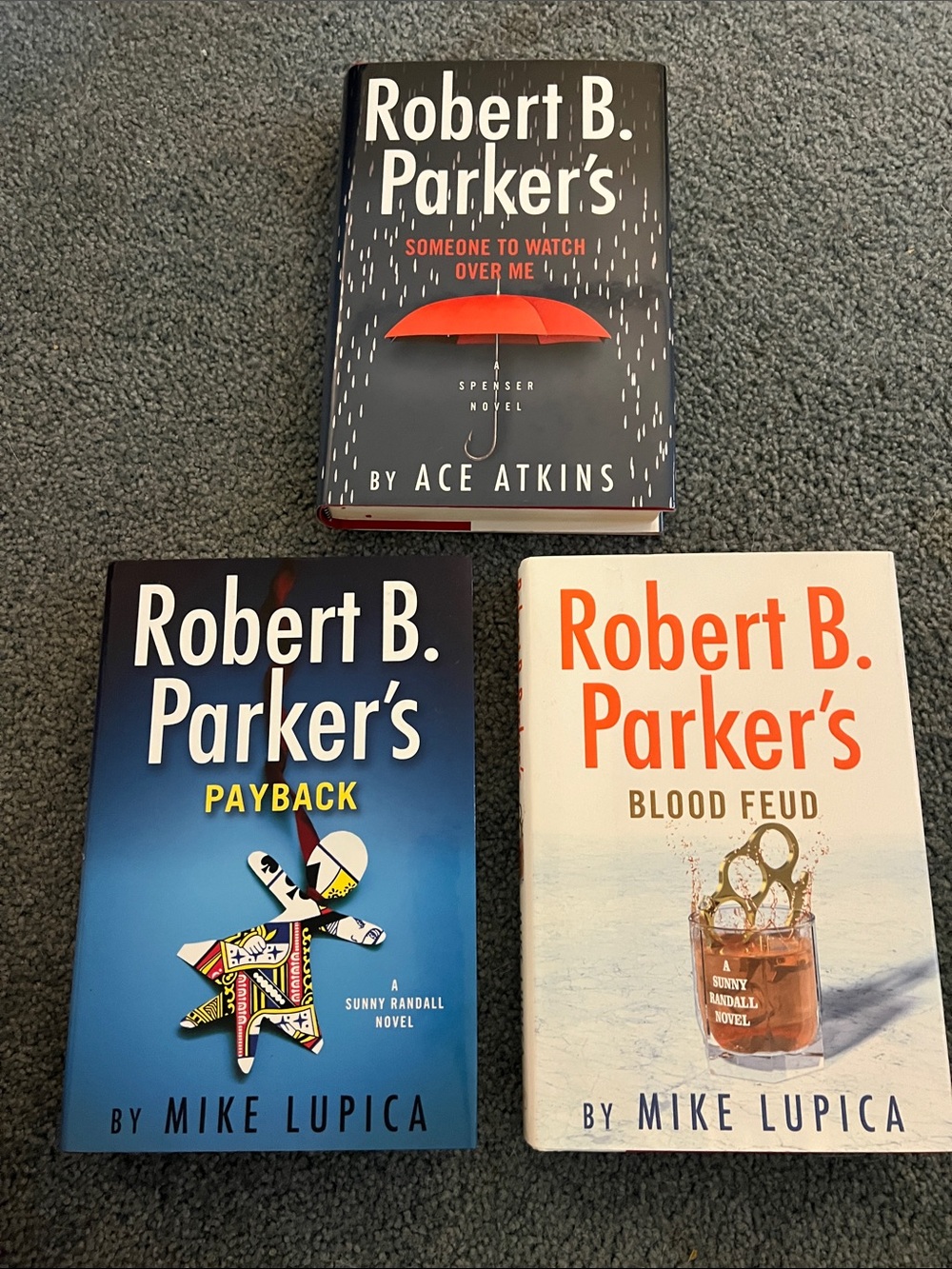 Robert B Parker Book Set - Payback, Blood Feud & Someone To Watch Over Me